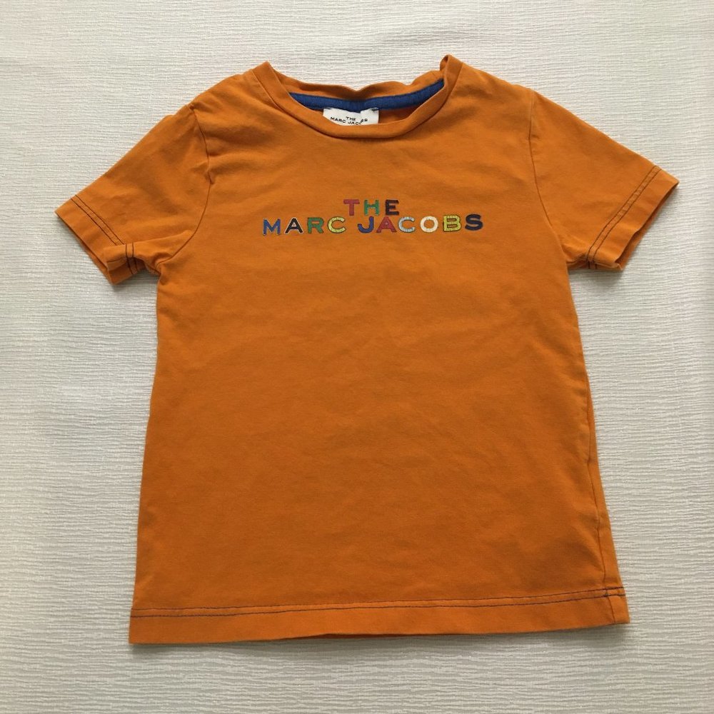 The Marc Jacobs Orange Logo Tee - Size 3